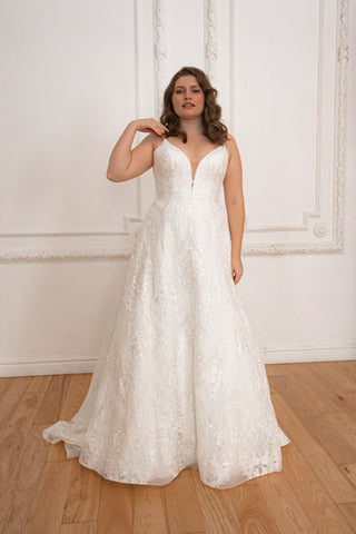 Plus Size Lace Wedding Dress Wakanda