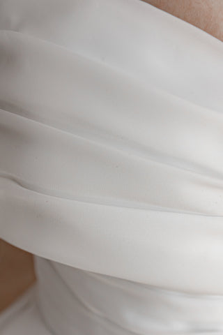 Organza Wedding Dress Enola with Leg Slit