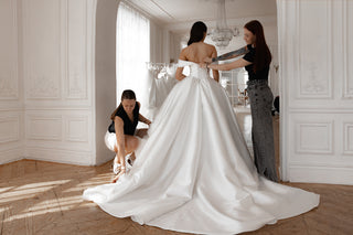 Basque Waist Wedding Gown Oceania