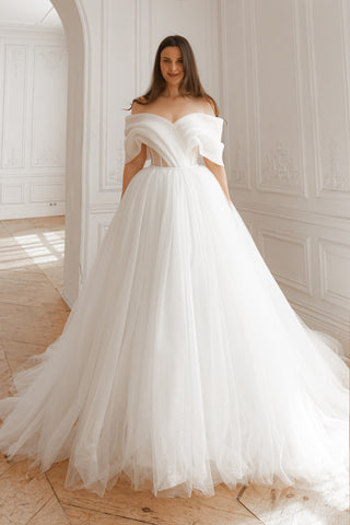 2 in 1 Wedding Dress Inali with Detachable Romanica Skirt