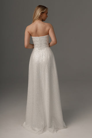 Wedding Dress Elu with Detachable Straps