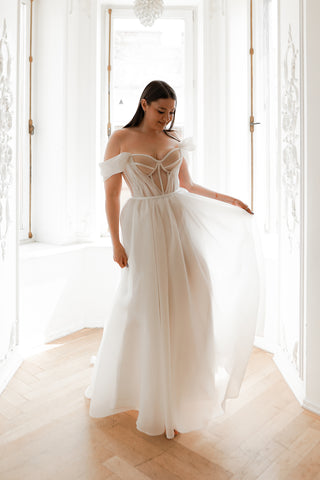 Plus Size Organza Wedding Dress Asa