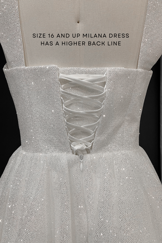 Short Sparkly Wedding Dress Milana