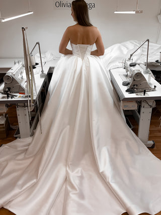 Basque Waist Wedding Gown Oceania