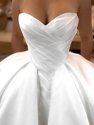 Basque Waist Wedding Gown Oceania