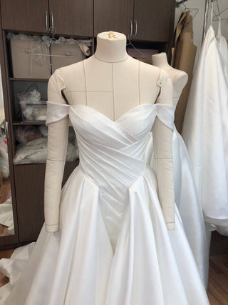 Basque Waist Wedding Gown Oceania