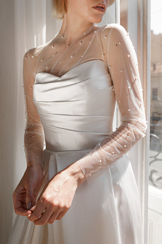 Mikado Wedding Dress Chloe with Front Slit