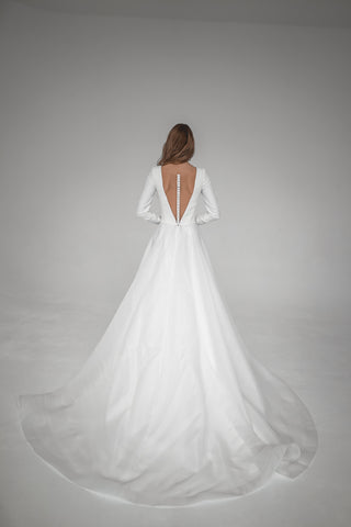 Minimalist Organza Wedding Dress Tayra