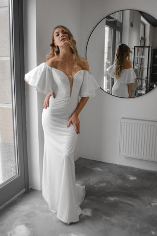 Sparkly Mermaid Wedding Dress Fly - Olivia Bottega