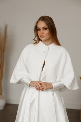 Light Ivory Cape K - 043 - Olivia Bottega