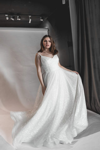 Plus Size Glitter Wedding Dress Heist - Olivia Bottega