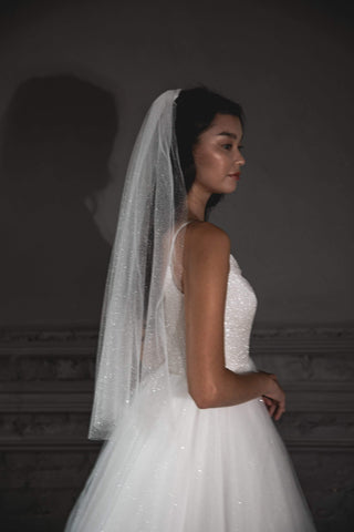 Sparkly wedding veil - oliviabottega