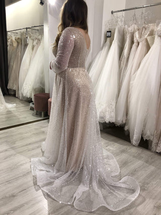 Plus size beading wedding dress Feilin - oliviabottega