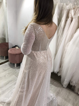 Plus size beading wedding dress Feilin - oliviabottega