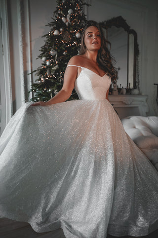 Plus Size Glitter Wedding Dress Heist - Olivia Bottega