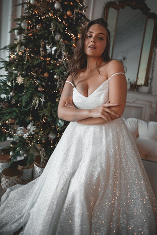 Plus Size Glitter Wedding Dress Heist - Olivia Bottega